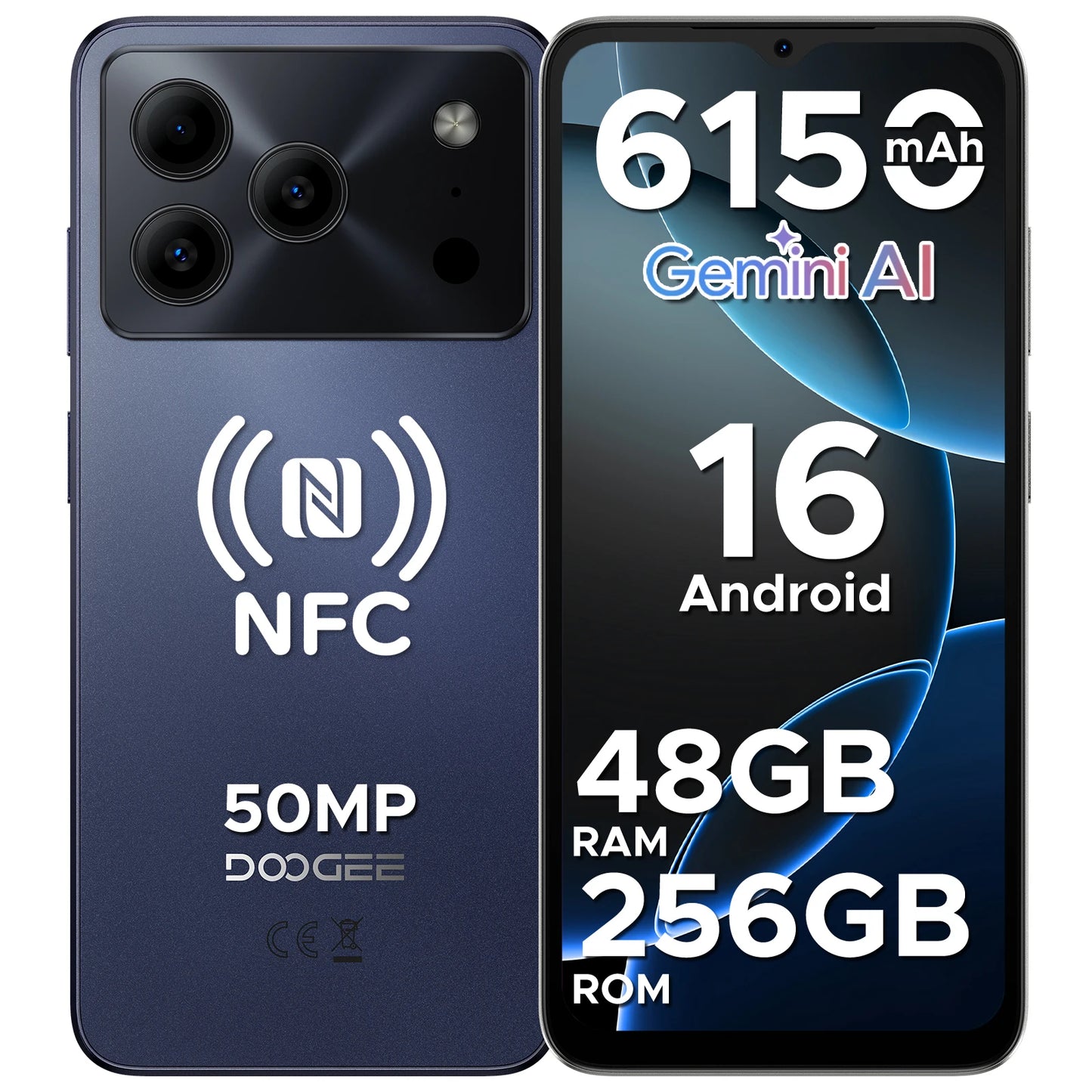 Doogee Note56 Plus Smartphone 48GB+256GB Storage NFC