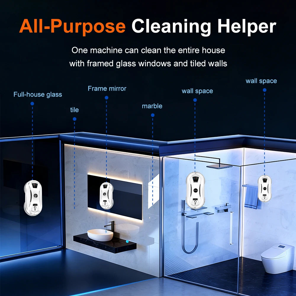 PuRuiKai Ultra Thin Window Cleaning Robot For Glass