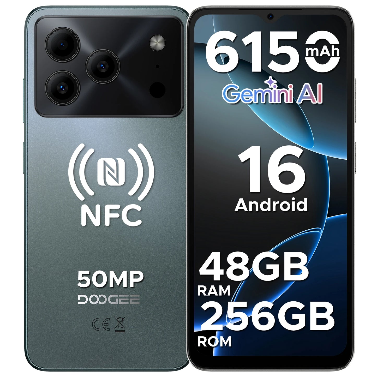 Doogee Note56 Plus Smartphone 48GB+256GB Storage NFC