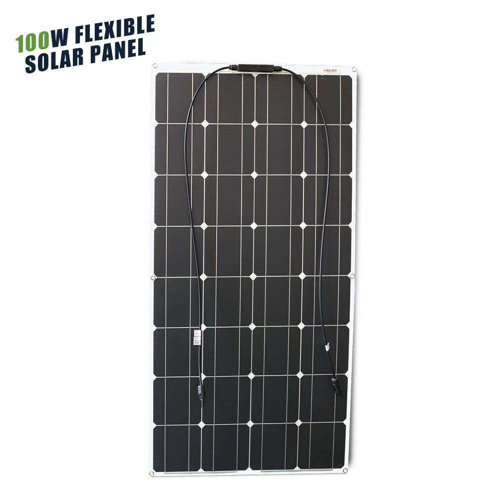 ASUNERGE 12V Flexible Monocrystalline Solar Panel for RV Boat