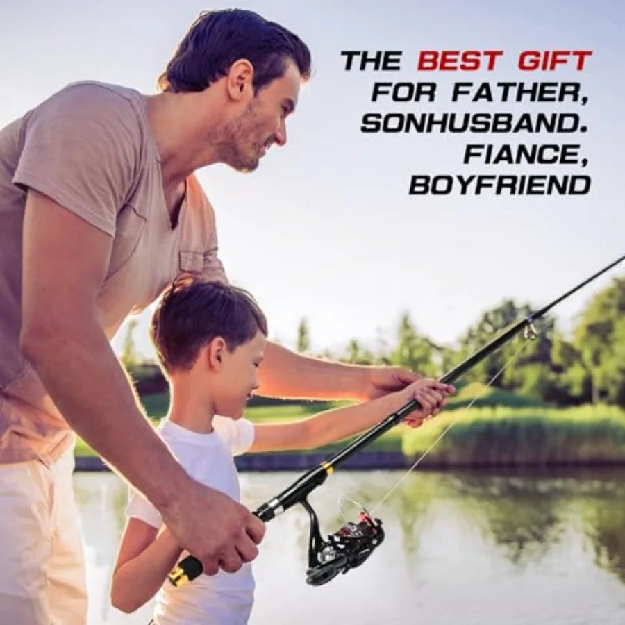 Telescopic Carbon Fiber Fishing Rod And Reel Combo Set