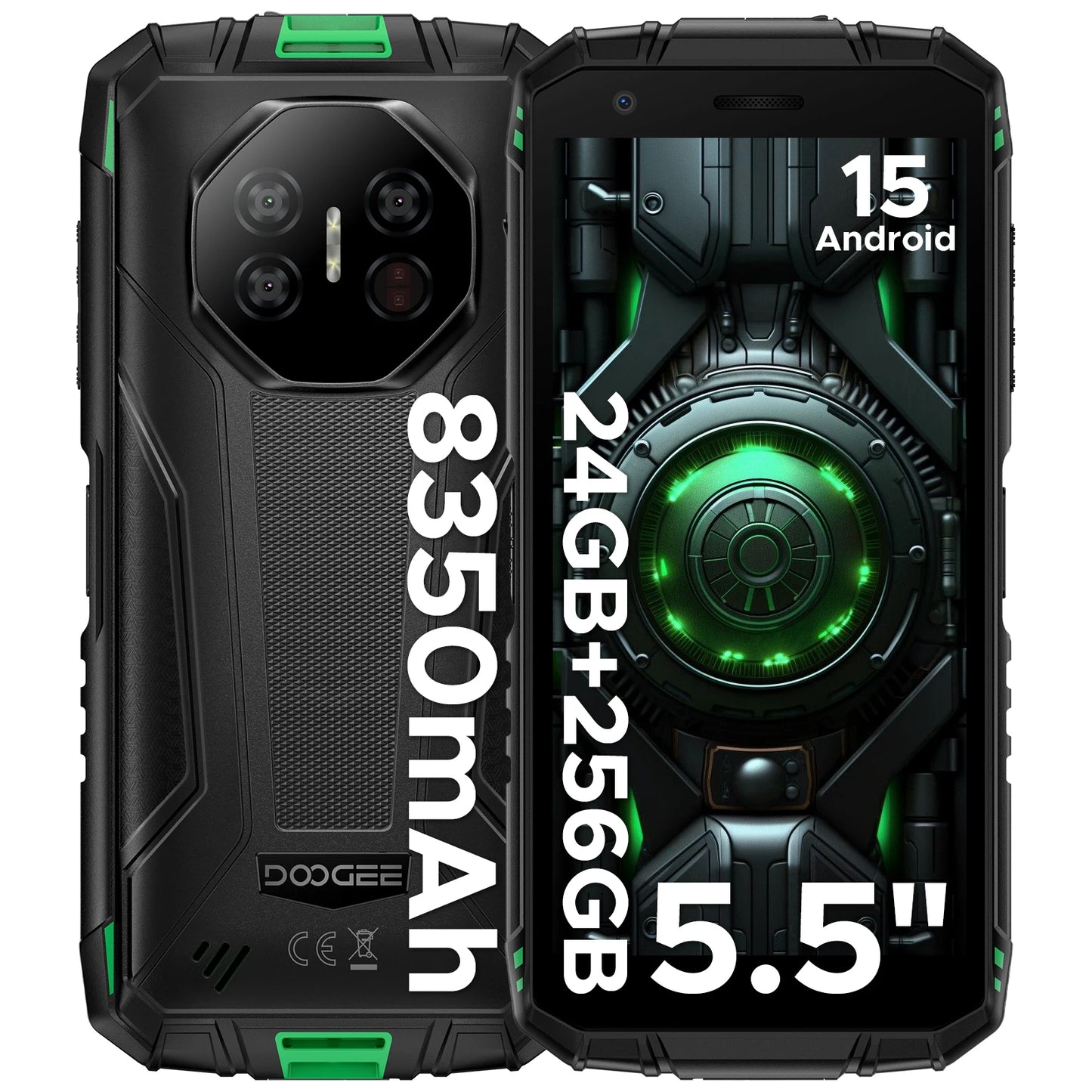 DOOGEE Fire 3 Ultra Rugged Phone Gemini AI Android 15