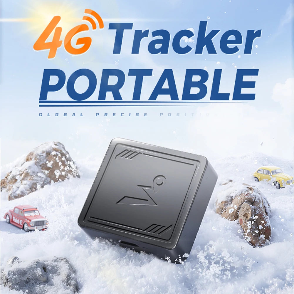 APWIKOGER 4G GPS Tracker With App Anti Lost Car Locator