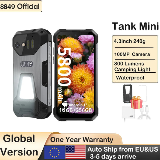 8849 Tank Mini Rugged Smartphone Helio G99 24GB 256GB NFC