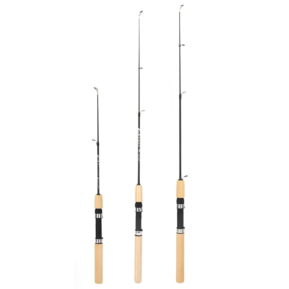 APWIKOGER Ice Fishing Rod Carbon Portable Lightweight Grip
