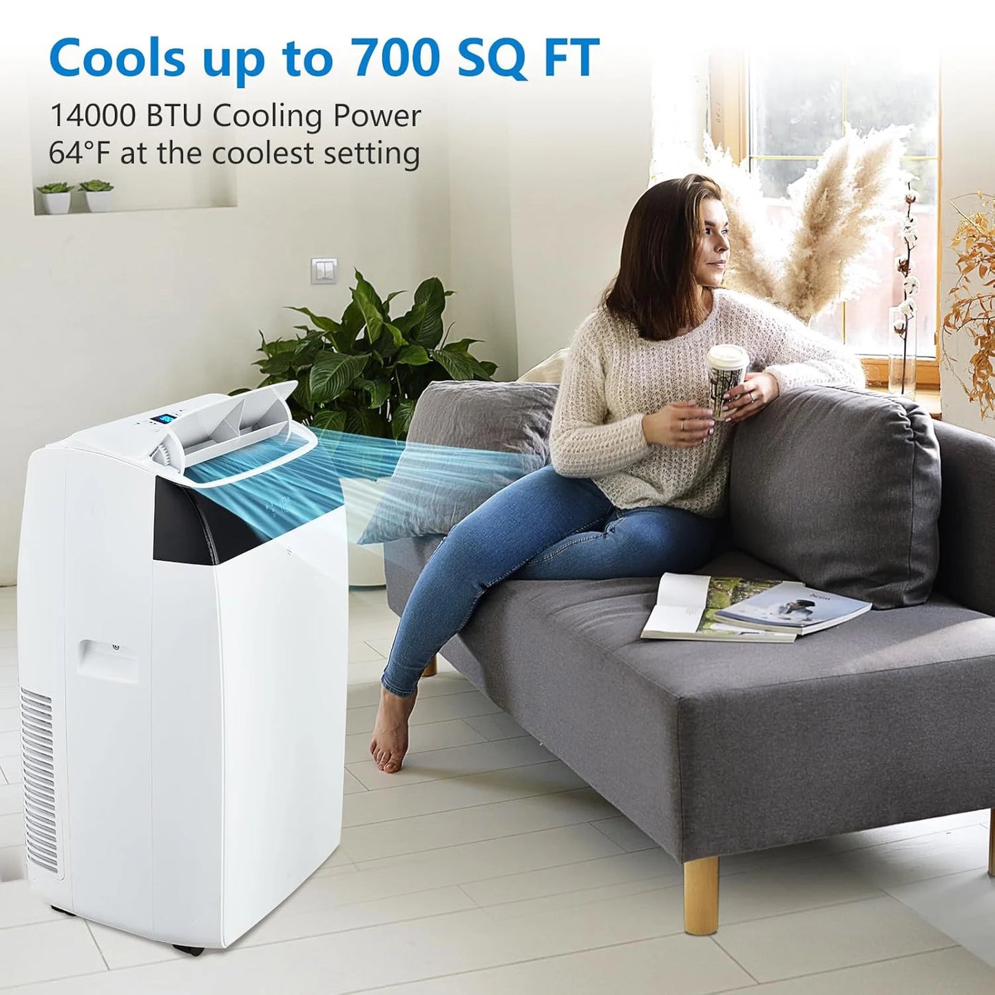 Adoolla 3 In 1 Portable Air Conditioner With Remote