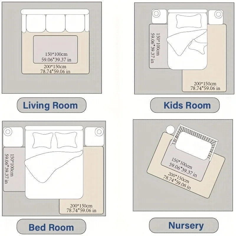 PaPaMat Memory Foam Playpen Mat Carpet Non Slip Velvet Rug