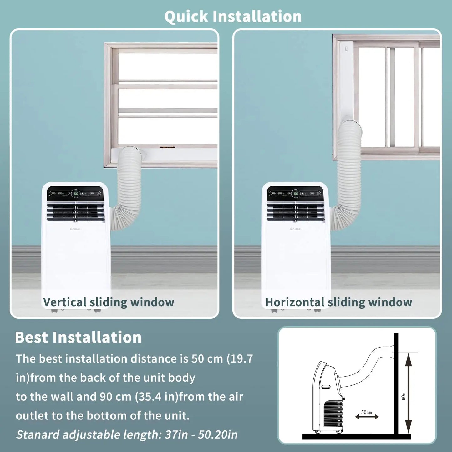 Shinco 8000 BTU Portable Air Conditioner With Dehumidifier