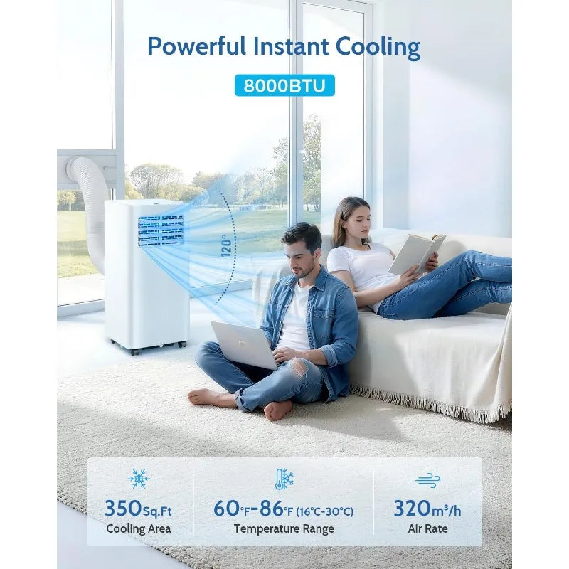 Portable Air Conditioner 8000 BTU Three In One Efficient Cooling
