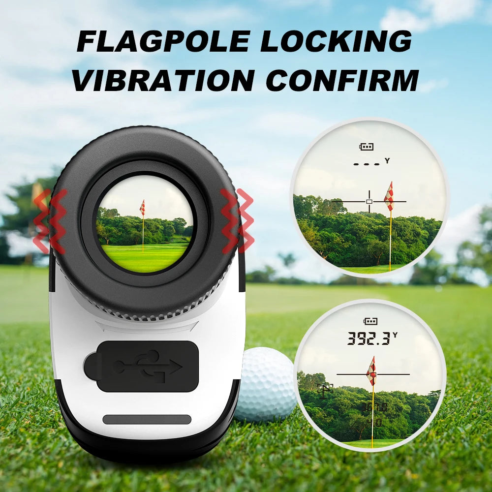 REVASRI Golf Rangefinder With Angle Switch Flag Lock 1300 Yards