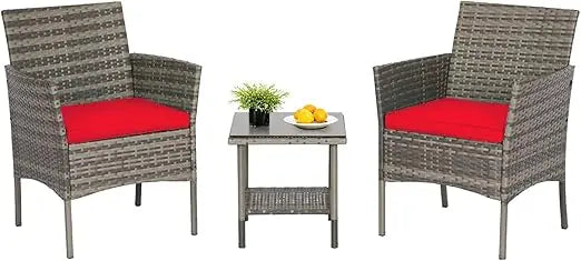 Patio Furniture Set 5-Piece Outdoor Wicker Conversation Set