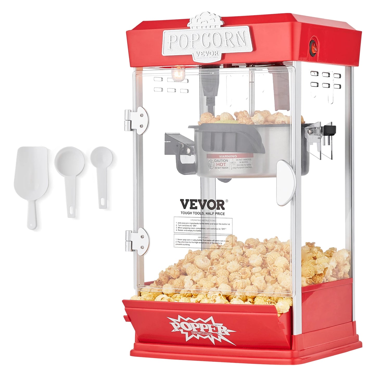 SucceBuy Commercial Popcorn Maker For Countertop Movie Theater Style