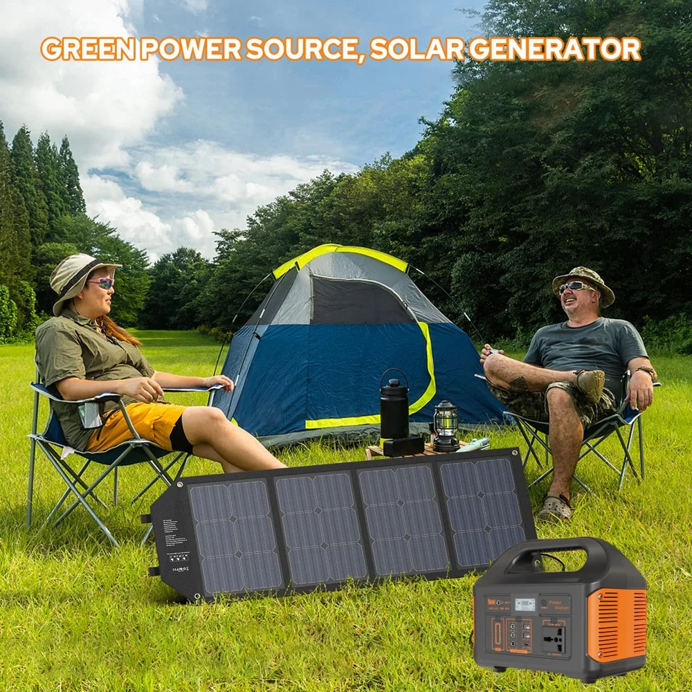 Jsdsolar 300W Portable Solar Power Station With 110V 220V Output
