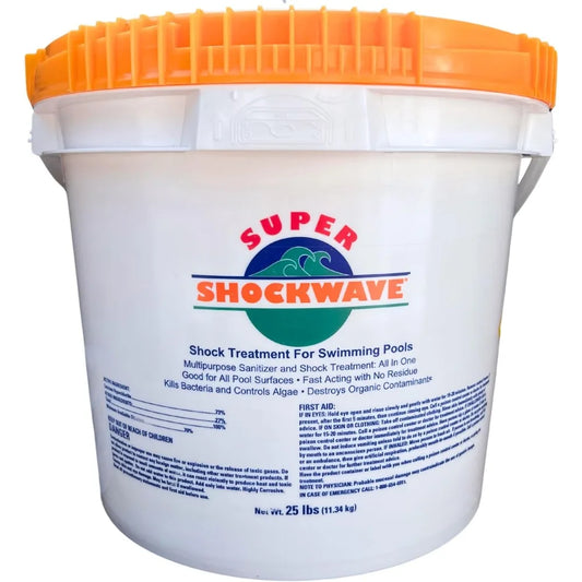 Super Shockwave Pool Shock 73 Percent Cal Hypo Granular Sanitizer Crystal Water