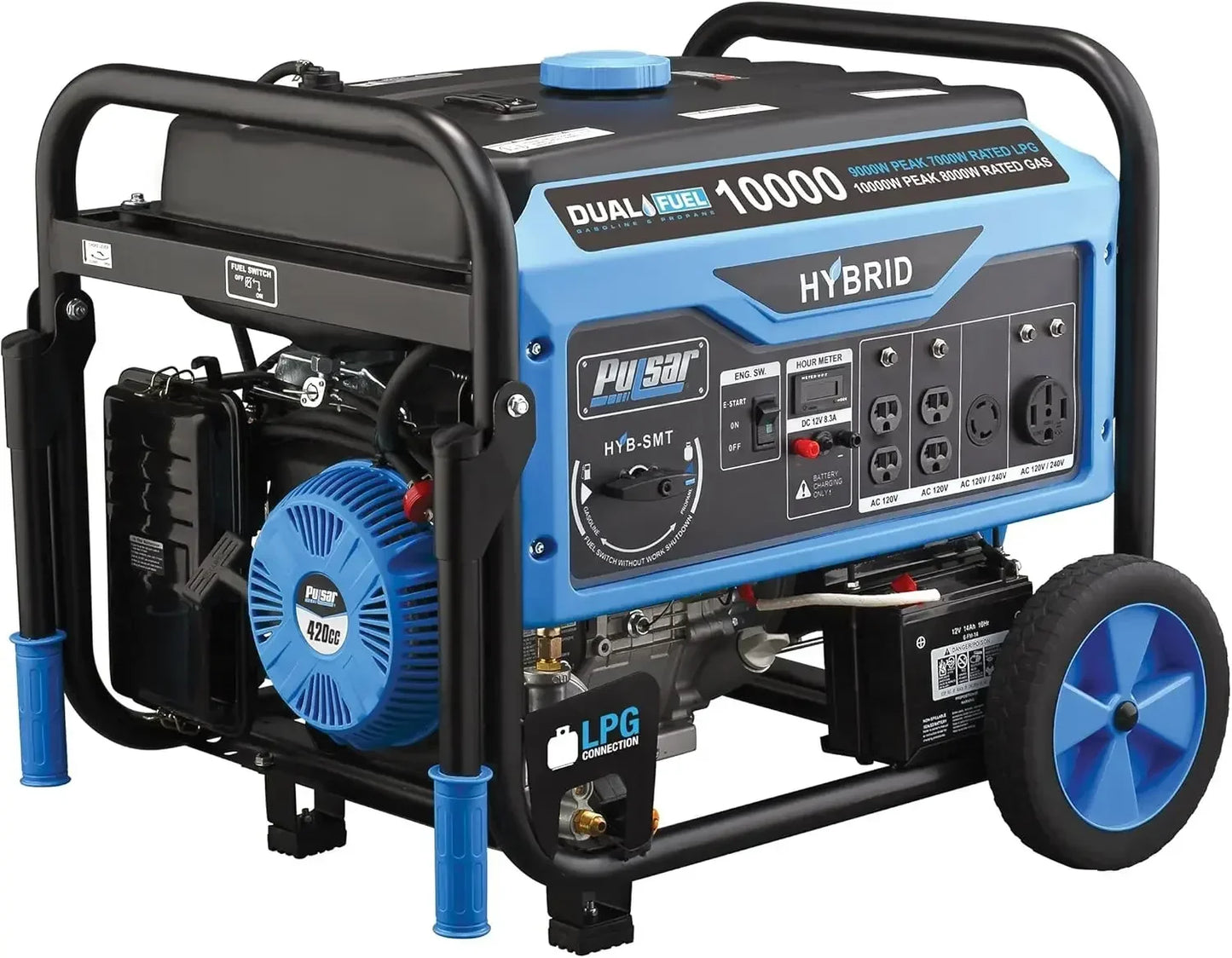 10000W Dual Fuel Portable Generator With Switch And Go Technology Electric Start