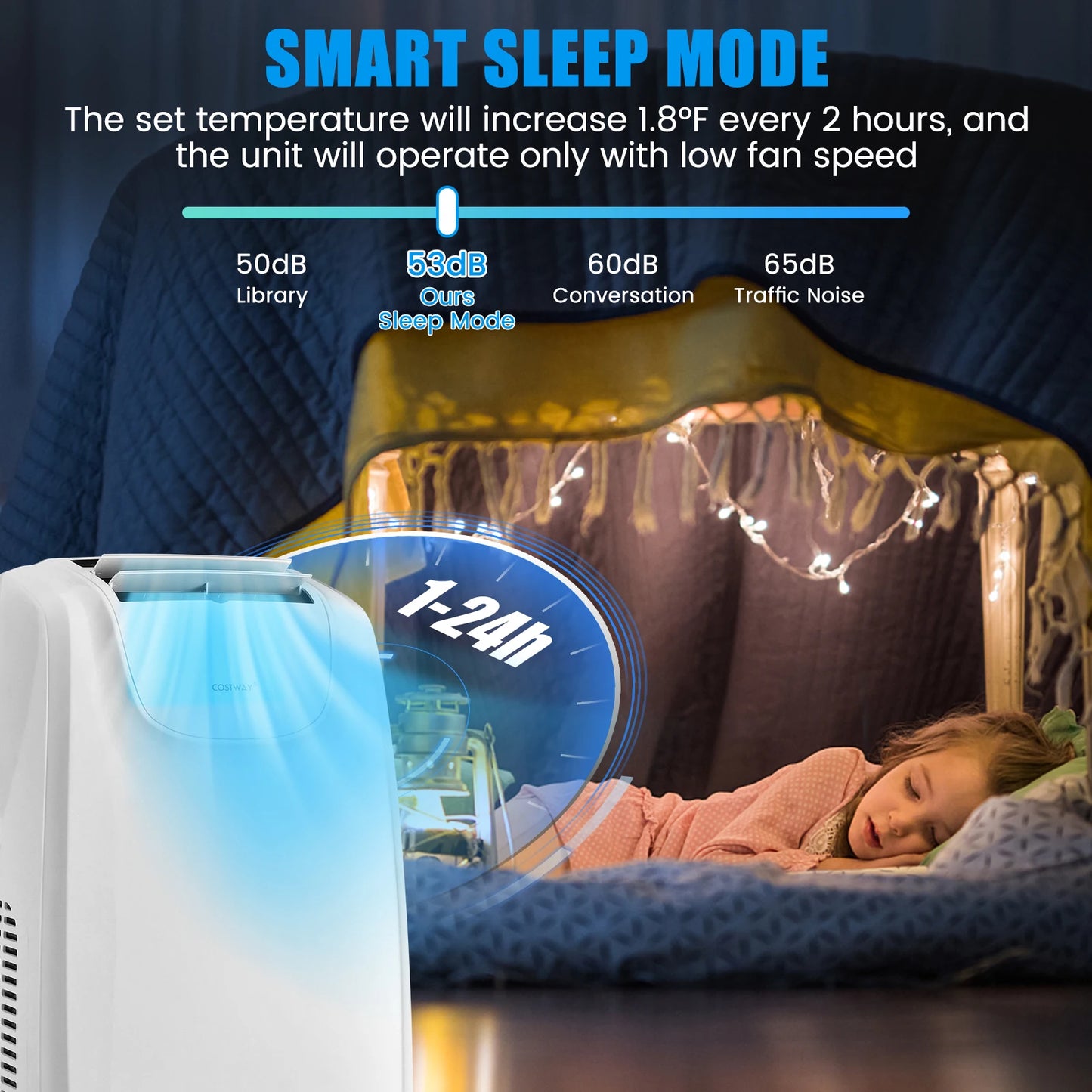 LIFEZEAL 3in1 Portable Air Conditioner With Remote