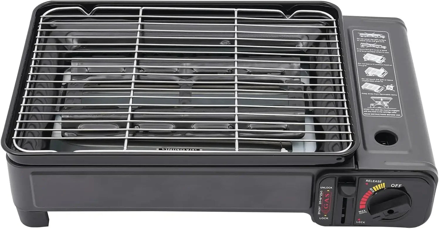 Bymaocar Portable Butane Grill Stove For Camping And Travel