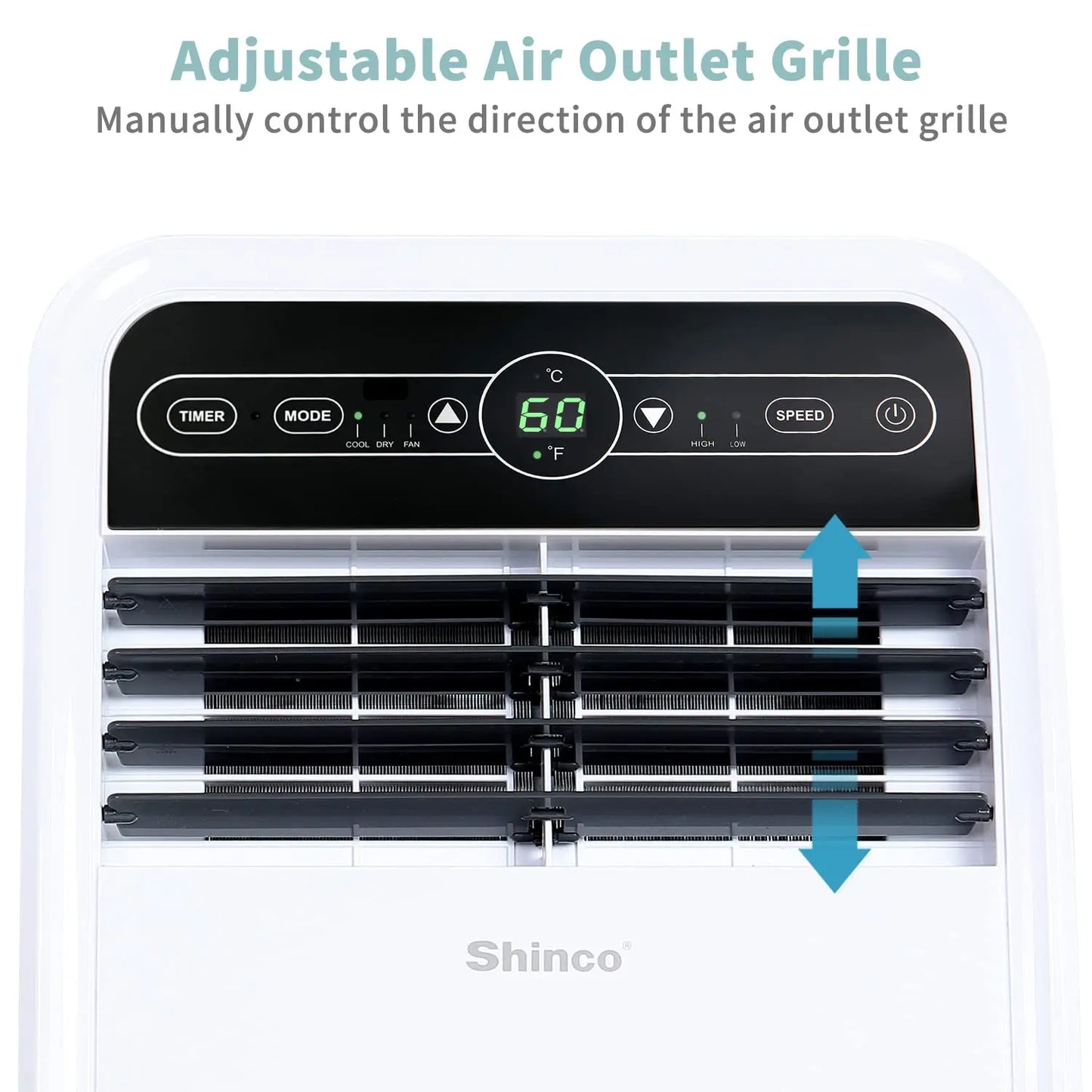 Shinco 8000 BTU Portable Air Conditioner With Dehumidifier