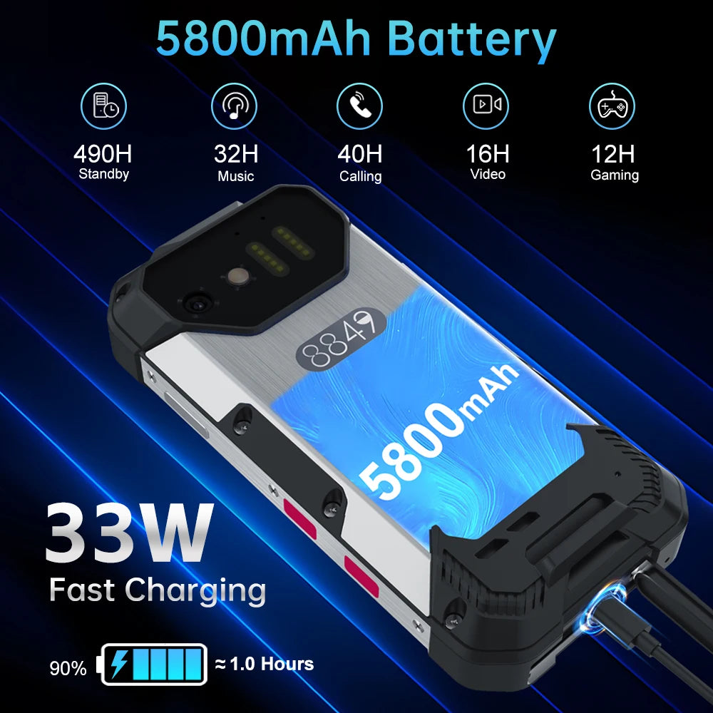 8849 Tank Mini Rugged Smartphone Helio G99 24GB 256GB NFC
