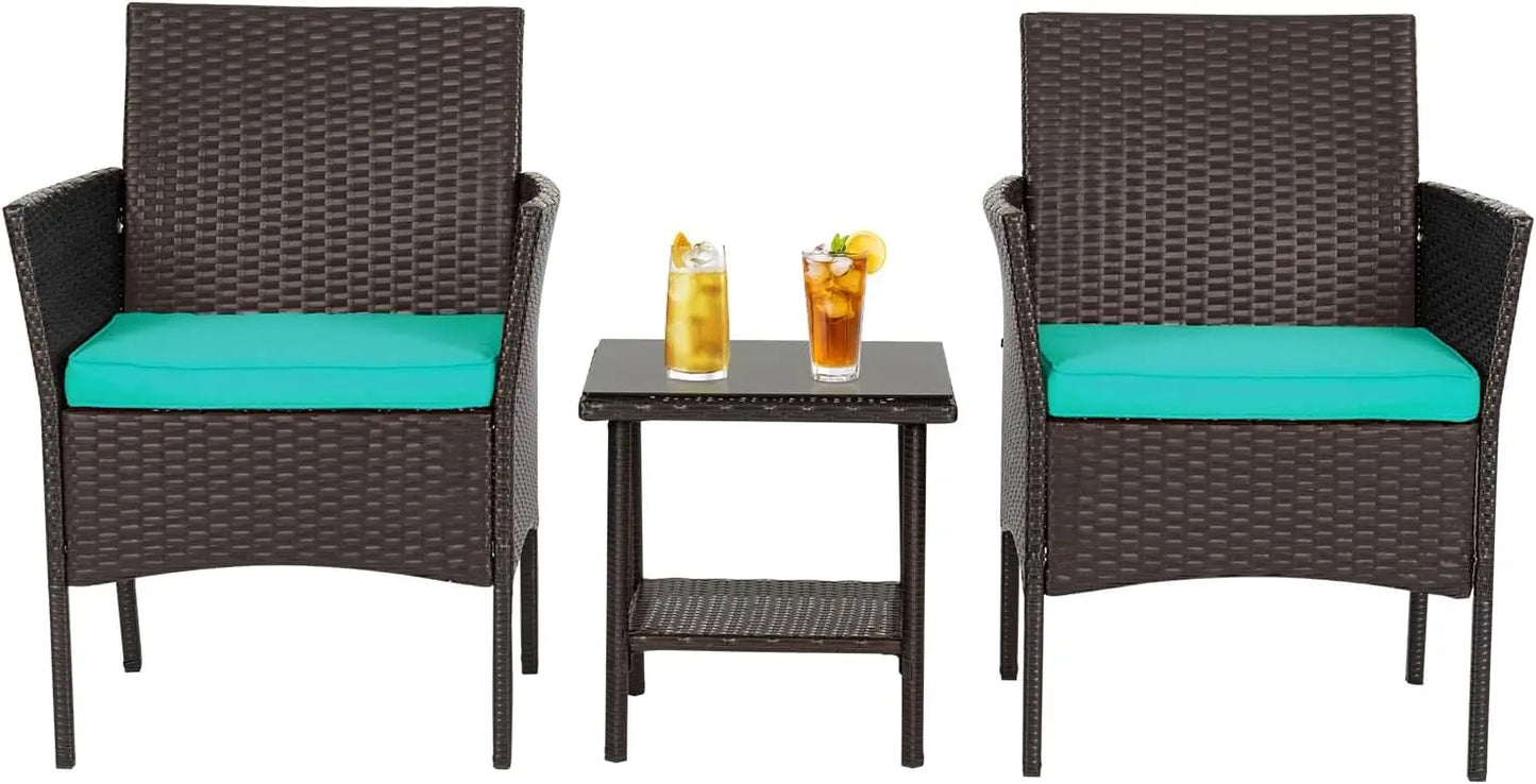Patio Furniture Set 5-Piece Outdoor Wicker Conversation Set