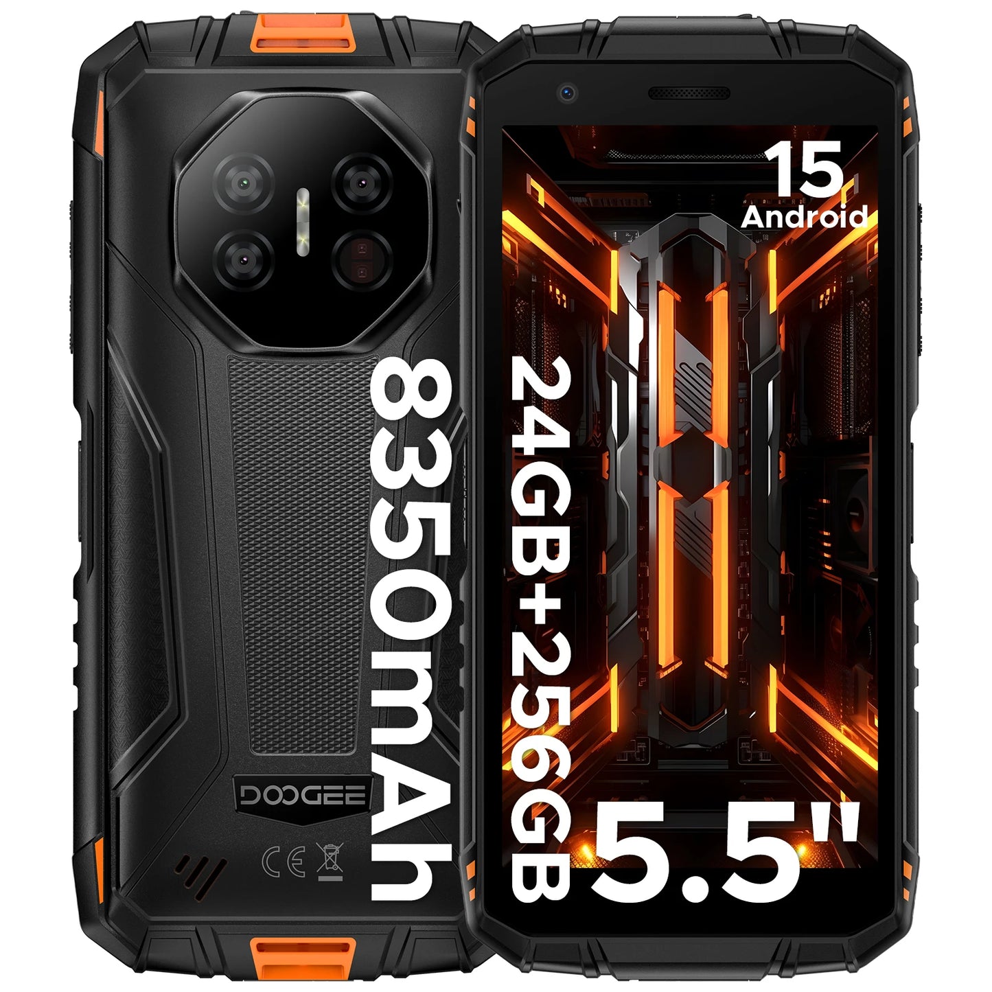 DOOGEE Fire 3 Ultra Rugged Phone Gemini AI Android 15