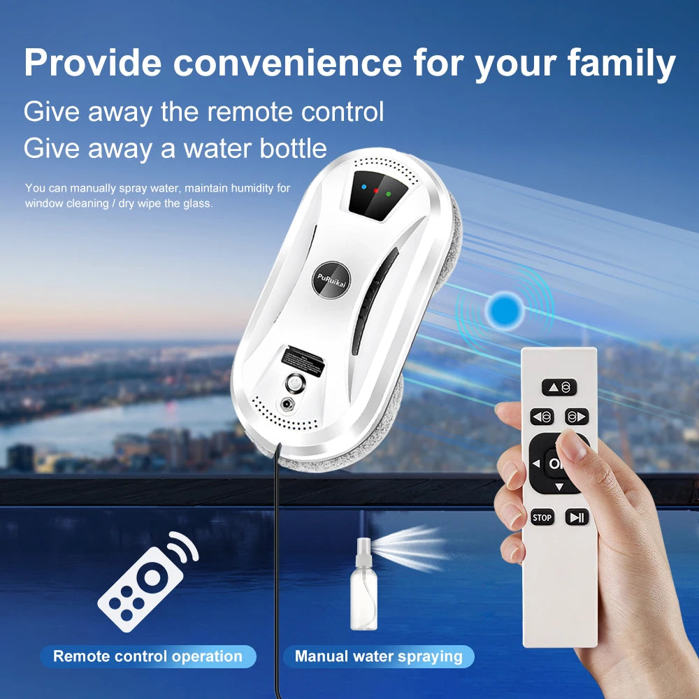PuRuiKai Ultra Thin Window Cleaning Robot For Glass