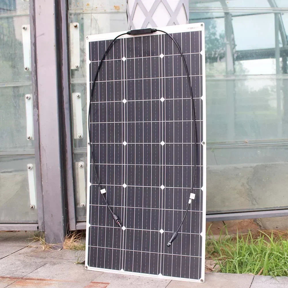 ASUNERGE 12V Flexible Monocrystalline Solar Panel for RV Boat
