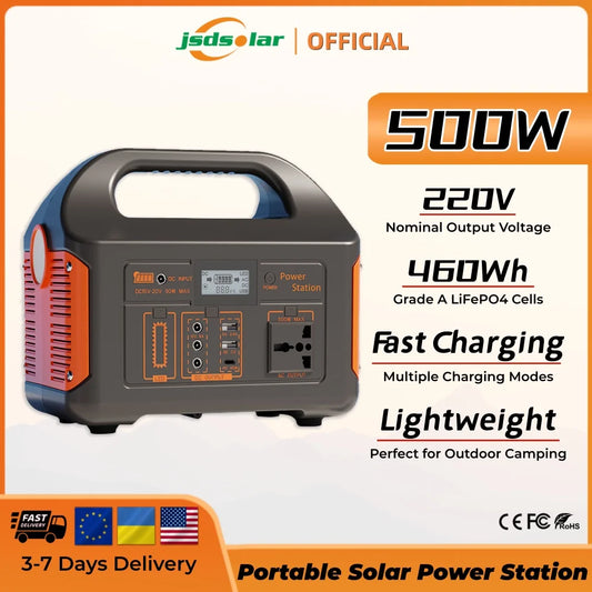 Jsdsolar 300W Portable Solar Power Station With 110V 220V Output