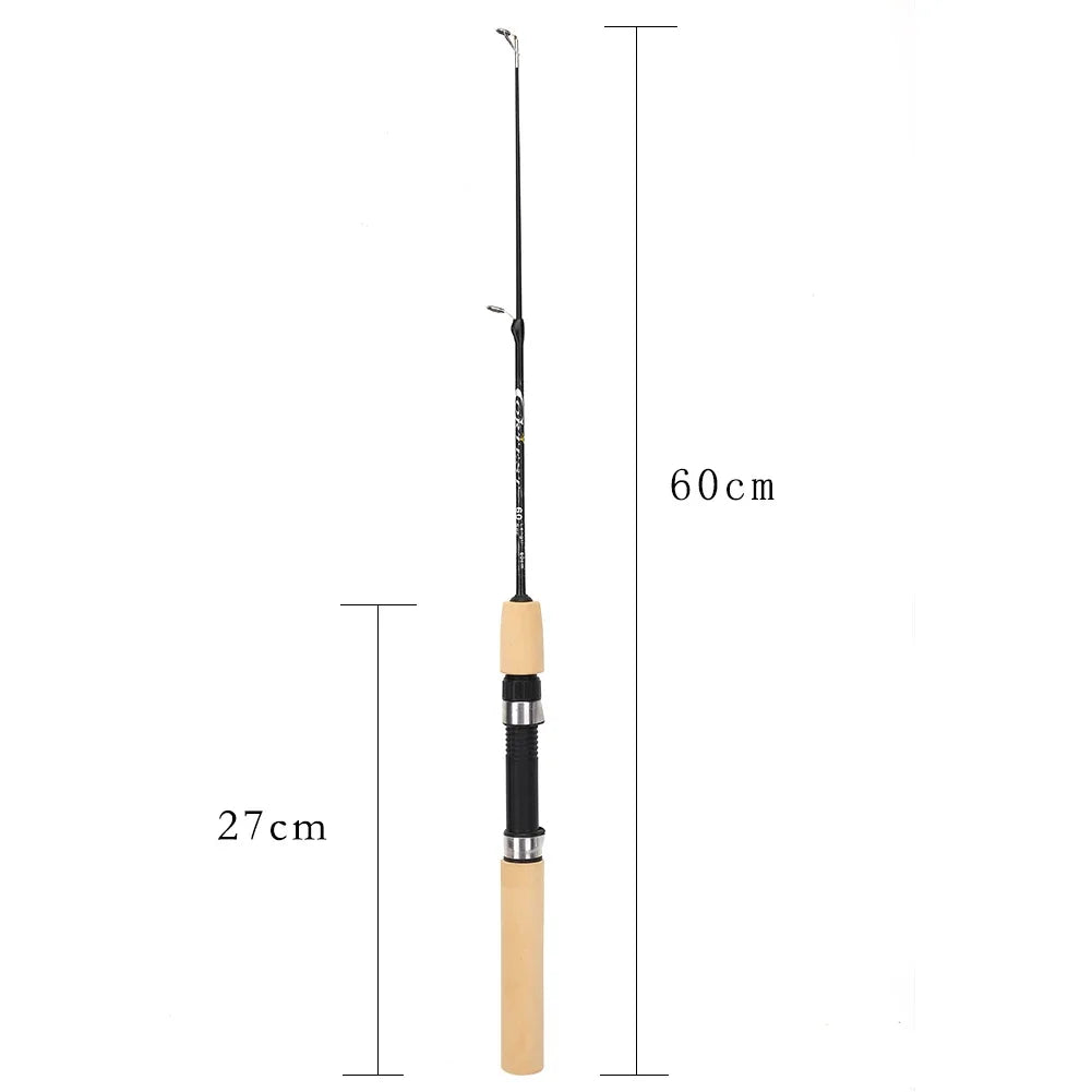APWIKOGER Ice Fishing Rod Carbon Portable Lightweight Grip