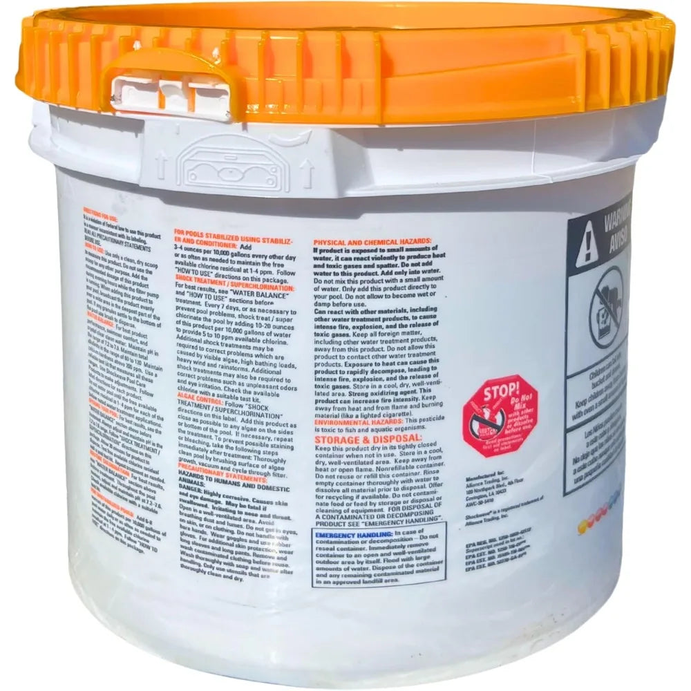 Super Shockwave Pool Shock 73 Percent Cal Hypo Granular Sanitizer Crystal Water