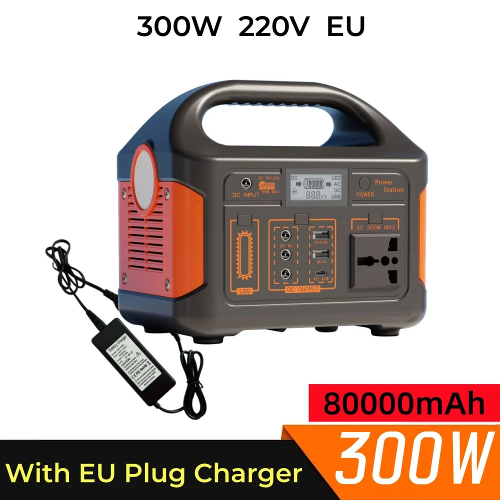 Jsdsolar 300W Portable Solar Power Station With 110V 220V Output