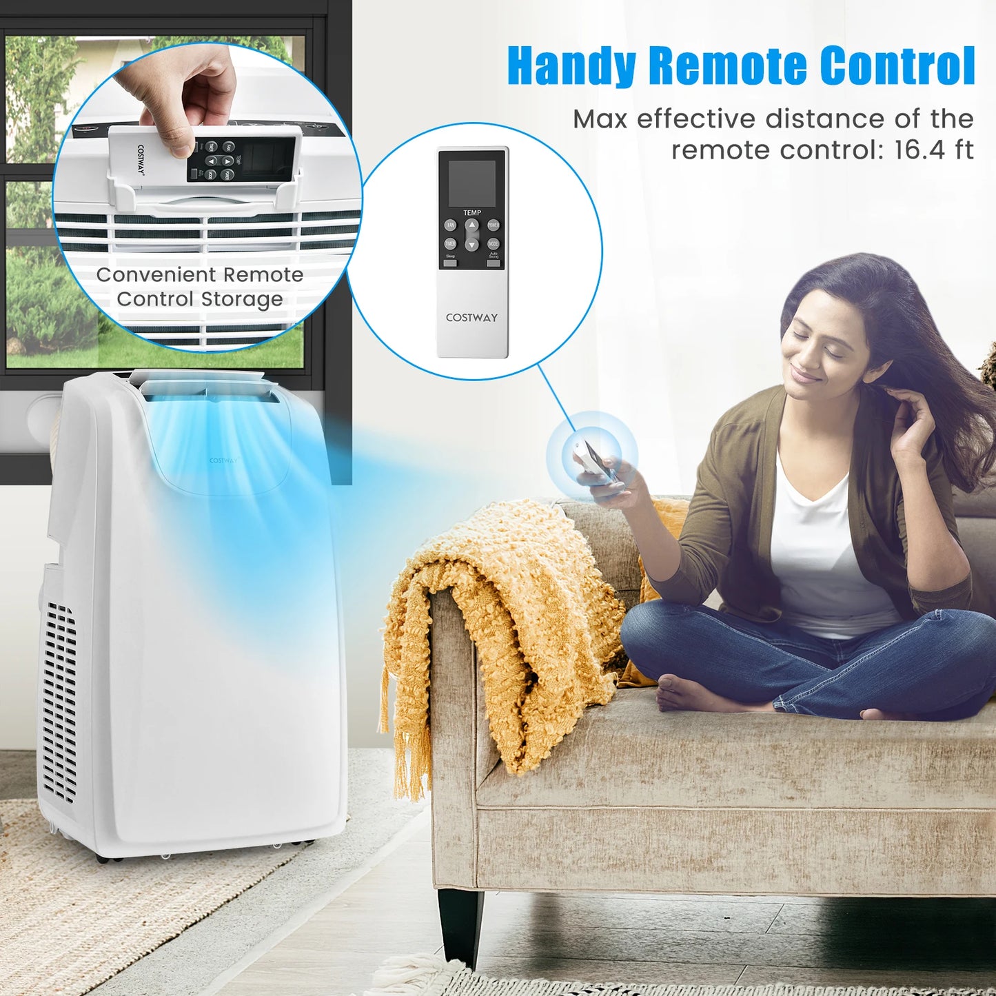 LIFEZEAL 3in1 Portable Air Conditioner With Remote