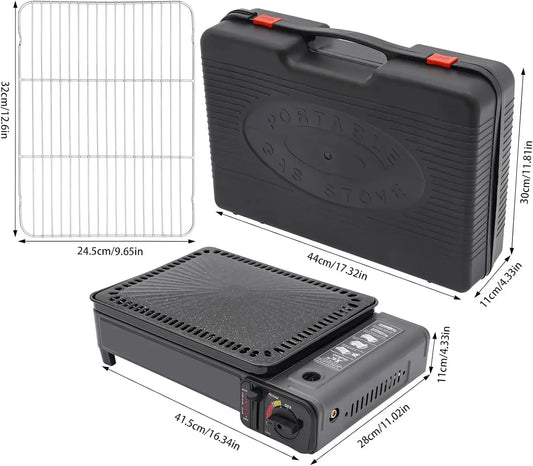 Bymaocar Portable Butane Grill Stove For Camping And Travel