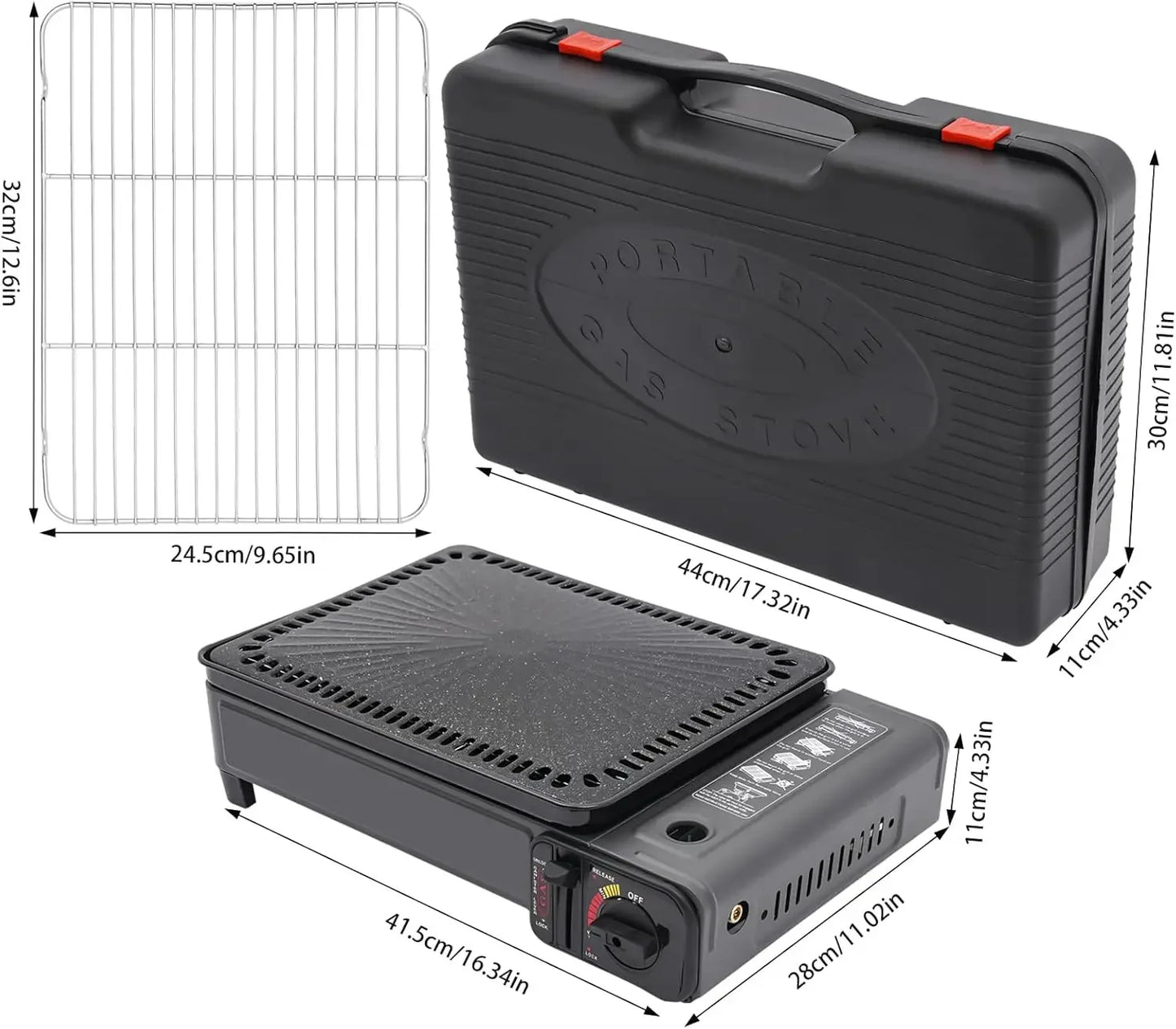 Bymaocar Butane Grill Portable Camping Stove Outdoor Gas Grill