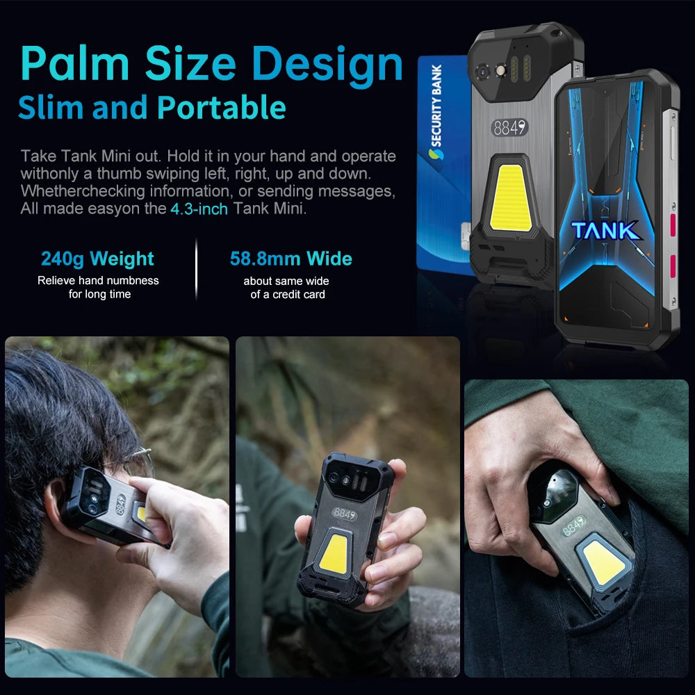 8849 Tank Mini Rugged Smartphone Helio G99 24GB 256GB NFC