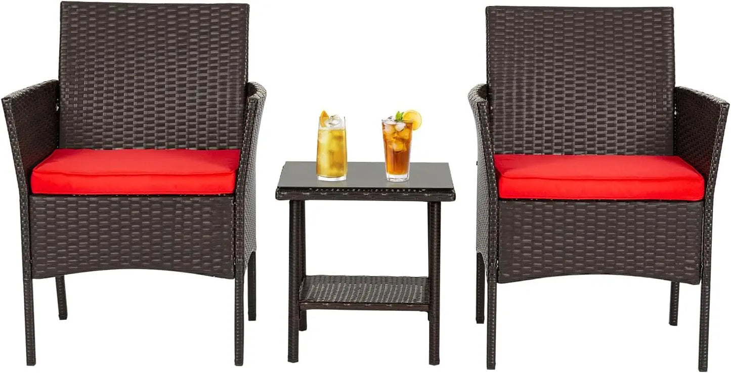 Patio Furniture Set 5-Piece Outdoor Wicker Conversation Set