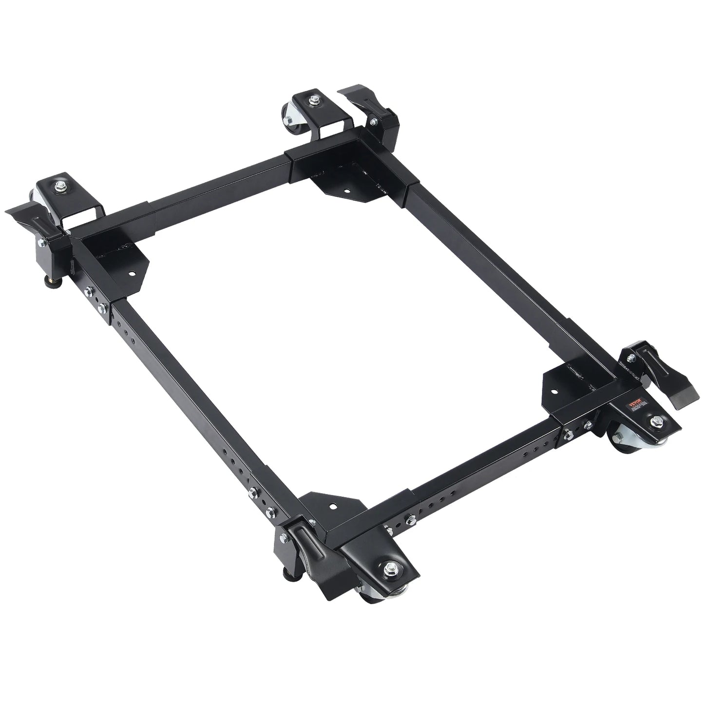 SucceBuy Adjustable Washing Machine Stand With Four Wheels Roller Base