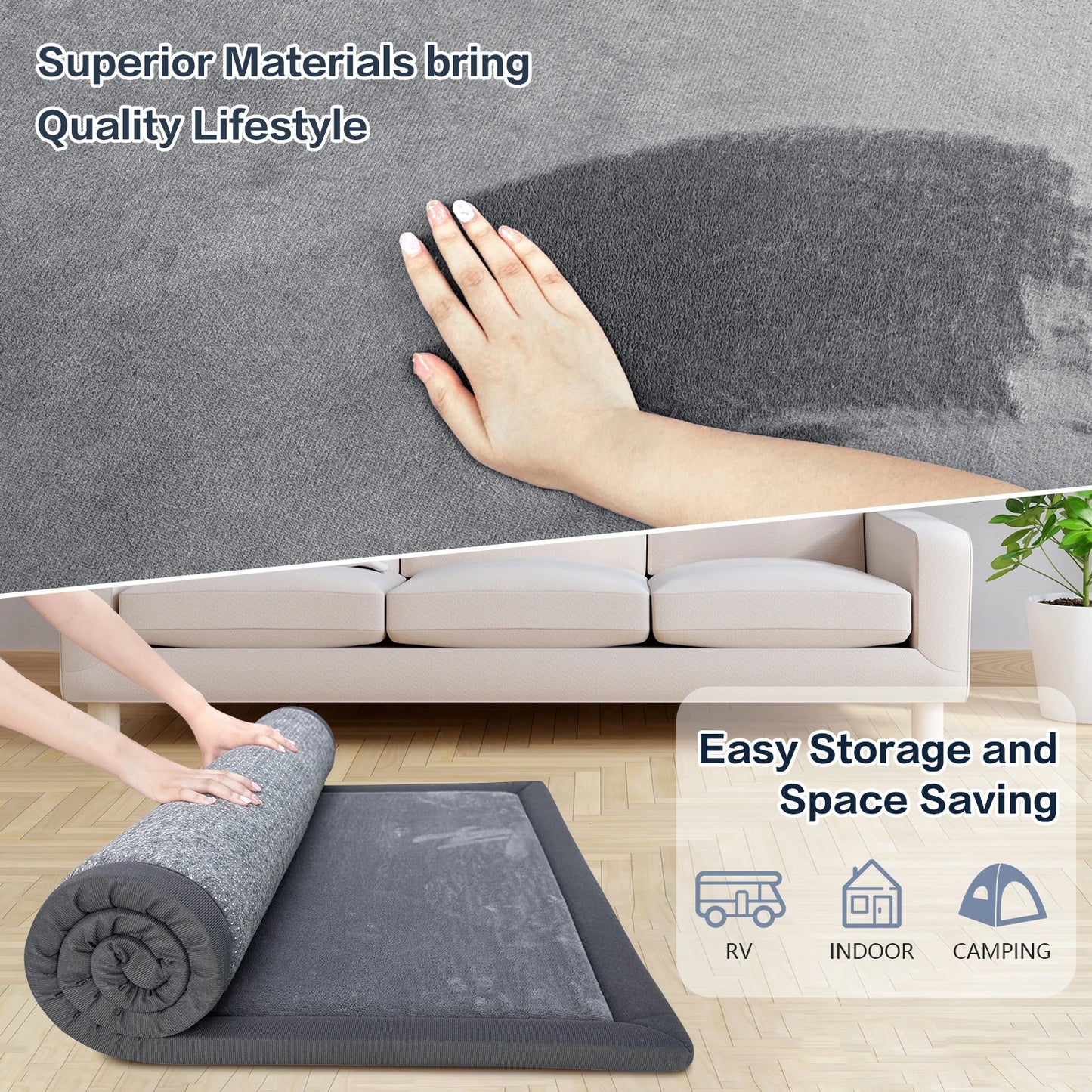 PaPaMat Memory Foam Playpen Mat Carpet Non Slip Velvet Rug